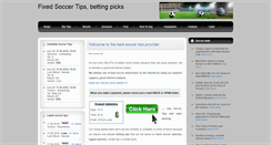 Desktop Screenshot of fixedsoccermatches.com